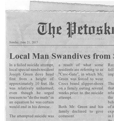 Petoskeytimes - local man killamo187 swandives 